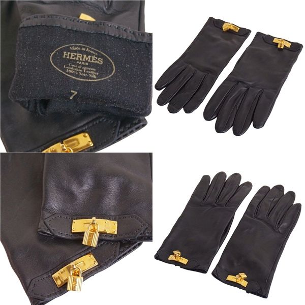 Hermes Gloves Kelly Cadena Padlock