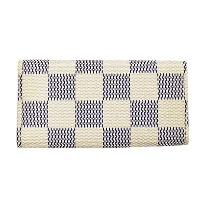 Louis Vuitton Key Case Damier Azur 4 Key Case Multicles 4 White
