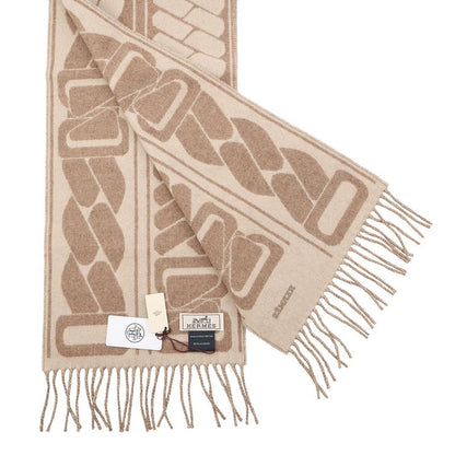 Hermes Scarf Click Se Nue Cashmere Shawl Marron-glace Cles