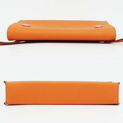 Hermes Nap to Go Shoulder Bag Orange Silver Manufactu