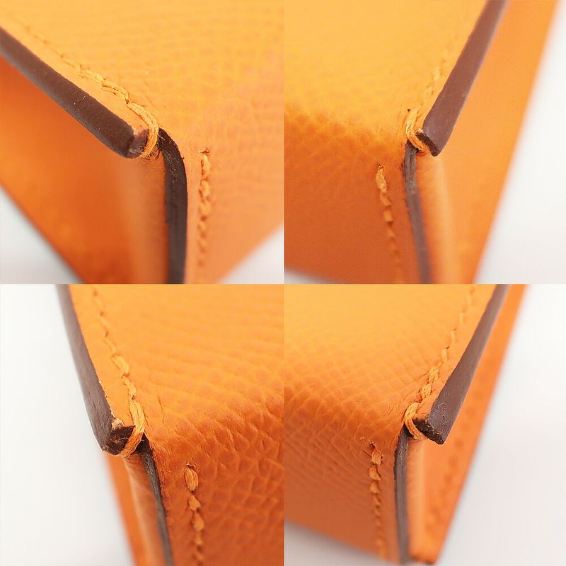 Hermes Nap to Go Shoulder Bag Orange Silver Manufactu