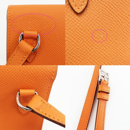 Hermes Nap to Go Shoulder Bag Orange Silver Manufactu