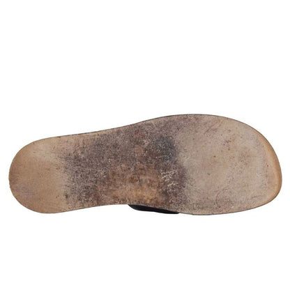 Hermes Sandals Izmir Logo Leather Shoes