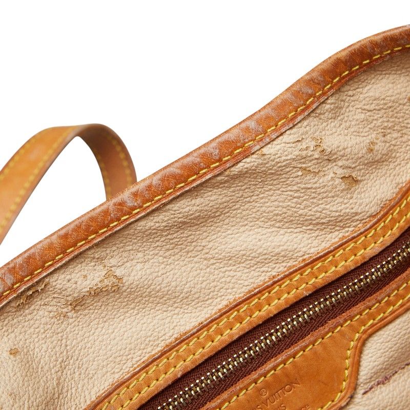 Louis Vuitton Monogram Bucket GM Tote Shoulder Bag Brown