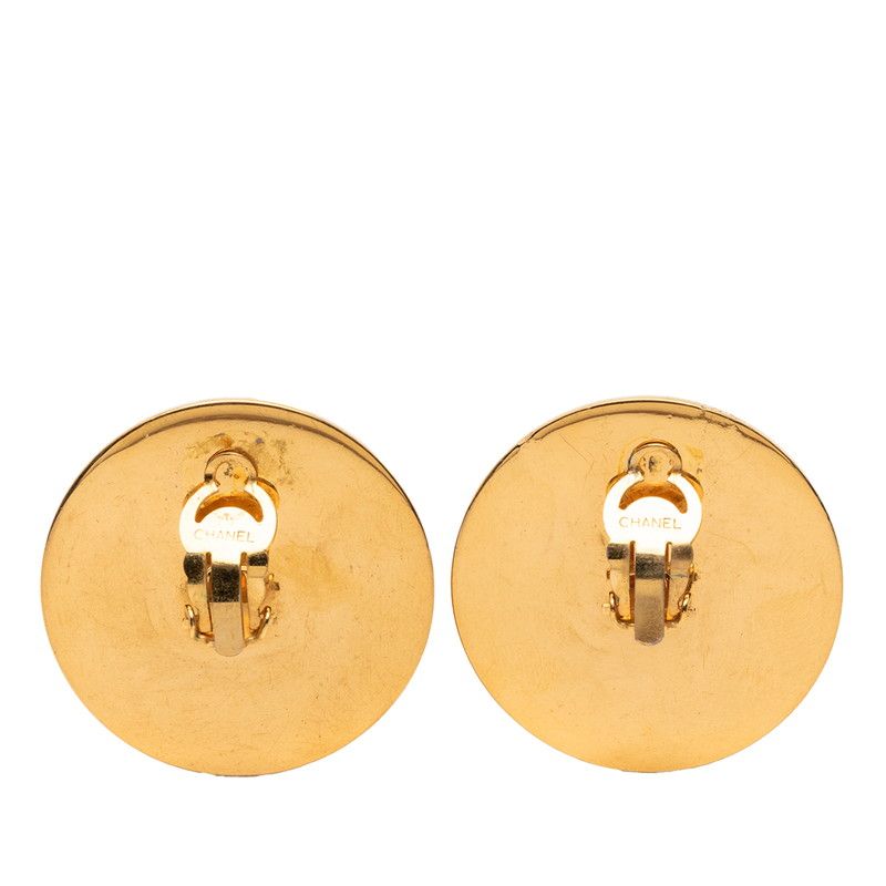 Chanel CC Logo 31 Rue Cambon Paris Gold Red Plated