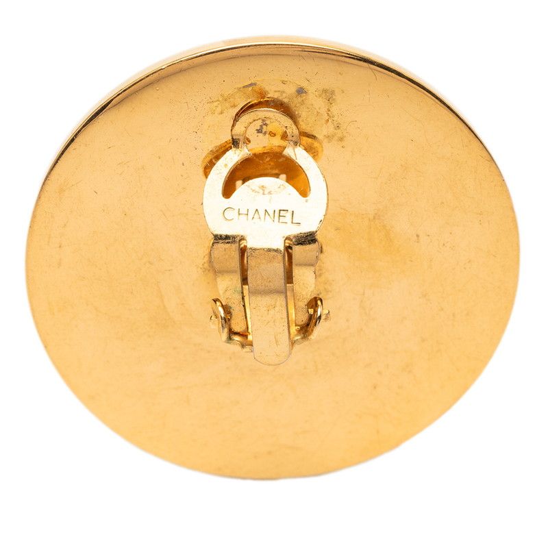 Chanel CC Logo 31 Rue Cambon Paris Gold Red Plated