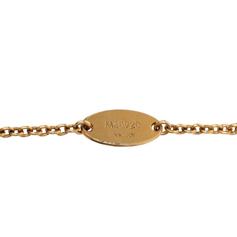 Louis Vuitton Collier Essential Planet Pendant Necklace Gold Plated