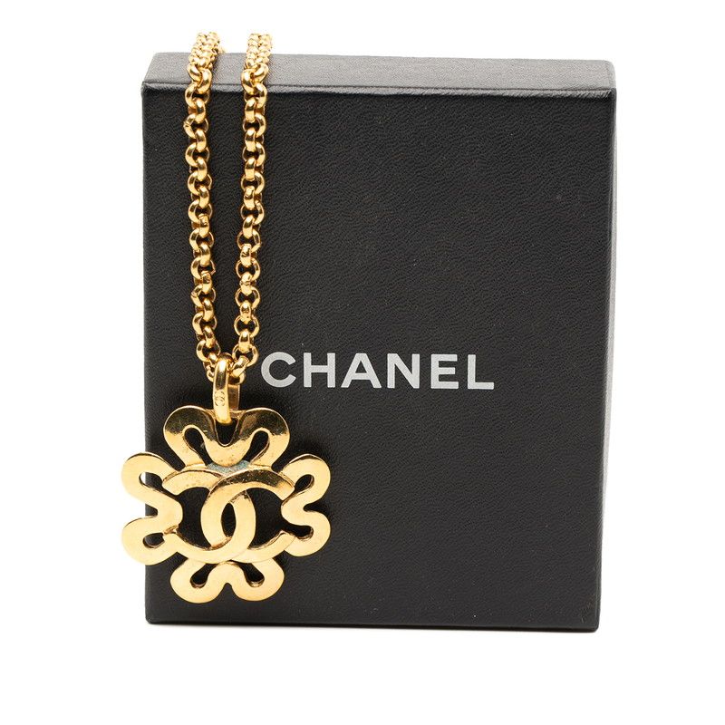 Chanel CC Logo Vintage Gold Plated