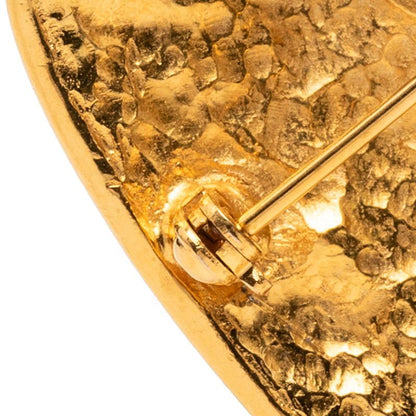 Chanel CC Logo Vintage Brooch Gold Plated