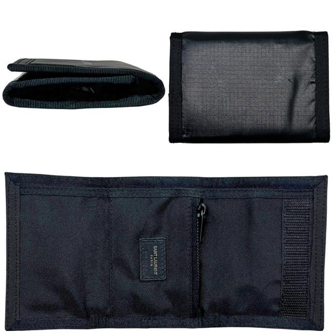 Saint Laurent Trifold Wallet Black