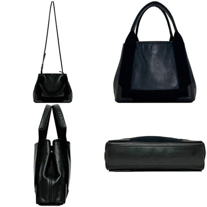 Balenciaga Tote Navy Cabas XS Black