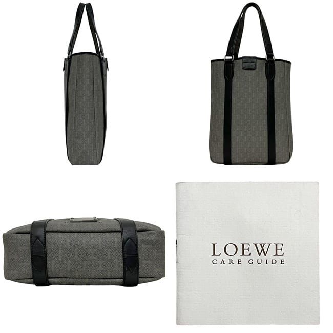 Loewe Tote Gray Anagram Leather