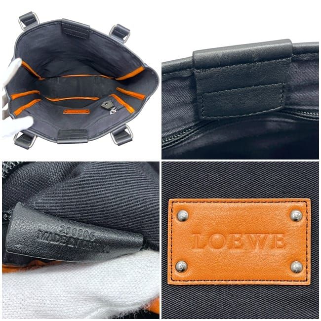 Loewe Tote Gray Anagram Leather