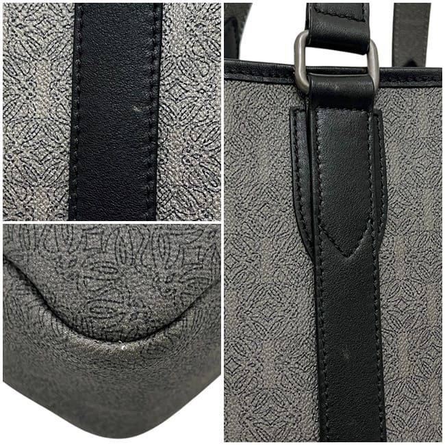 Loewe Tote Gray Anagram Leather