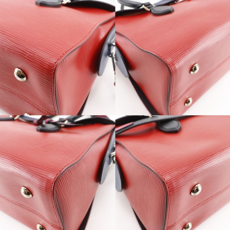 Louis Vuitton Tuilette Tote 2-Way Shoulder Epi Leather Red Navy
