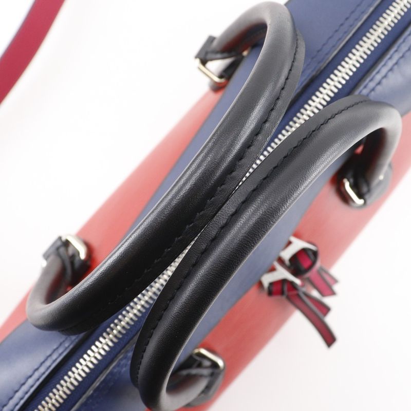 Louis Vuitton Tuilette Tote 2-Way Shoulder Epi Leather Red Navy