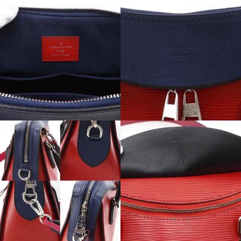 Louis Vuitton Tuilette Tote 2-Way Shoulder Epi Leather Red Navy