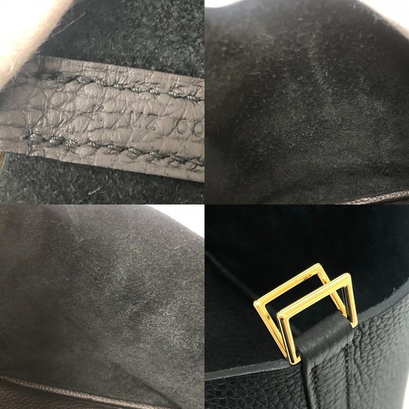 Hermes Handbag Picotin Lock PM Taurillon Morris Black