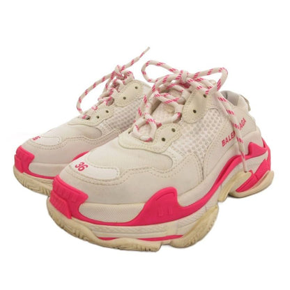 Balenciaga Triple S Sneakers Shoes Low Cut Logo Bicolor 36 White