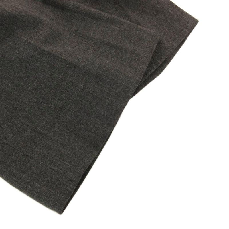 Prada Pants Trousers Wool 40 Gray Straight Silhouette