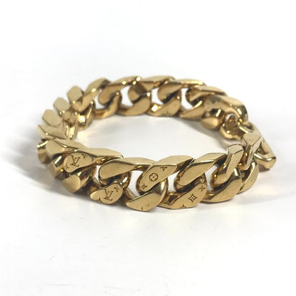 Louis Vuitton Bracelet Chain Links Monogram Metal Gold