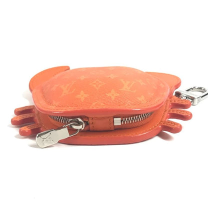 Louis Vuitton Key Holder Bag Charm LV Club Monogram Canvas Orange
