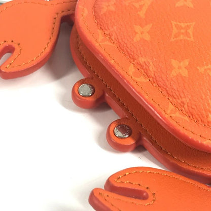Louis Vuitton Key Holder Bag Charm LV Club Monogram Canvas Orange