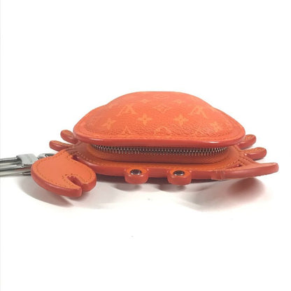 Louis Vuitton Key Holder Bag Charm LV Club Monogram Canvas Orange