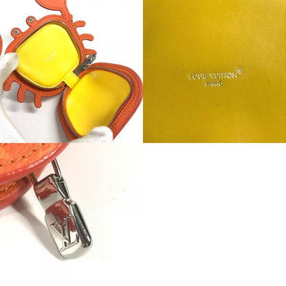 Louis Vuitton Key Holder Bag Charm LV Club Monogram Canvas Orange