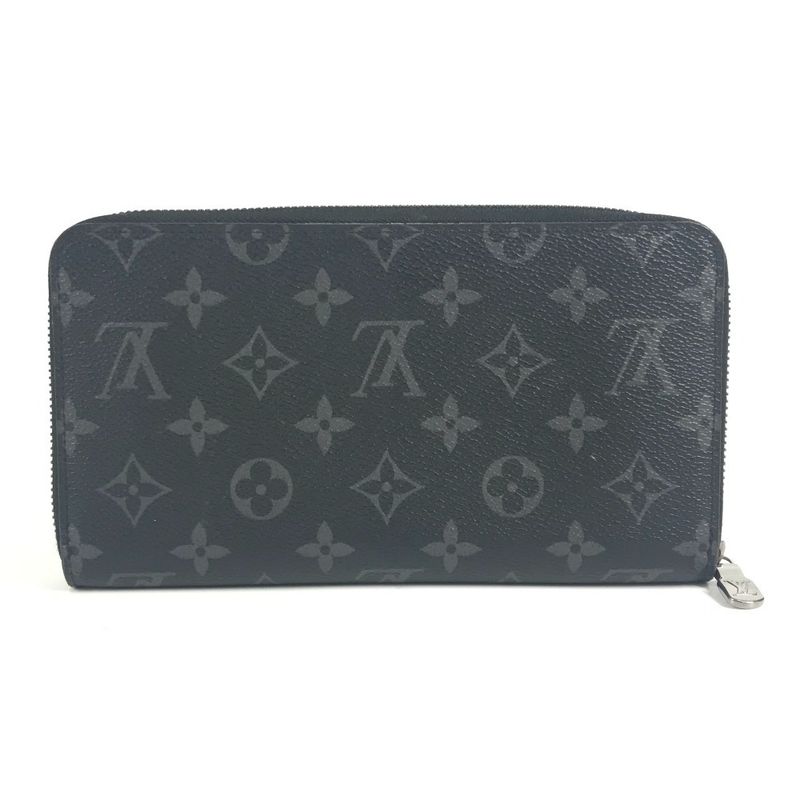 Louis Vuitton Wallet Zippy Organizer NM Monogram Eclipse Canvas