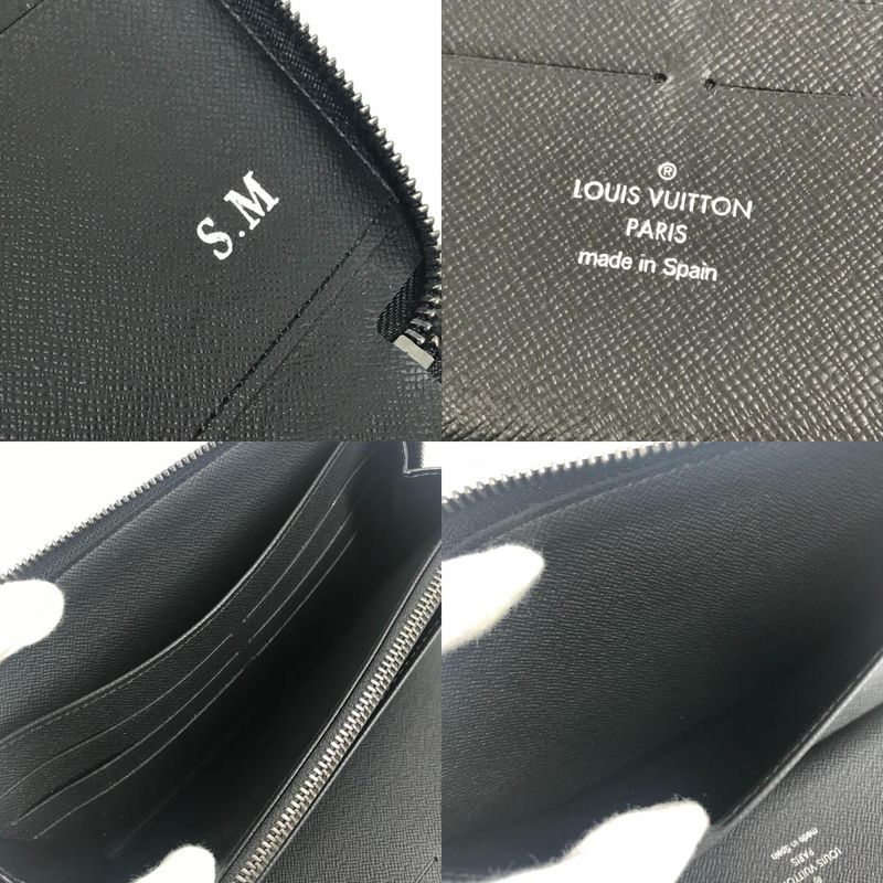 Louis Vuitton Wallet Zippy Organizer NM Monogram Eclipse Canvas