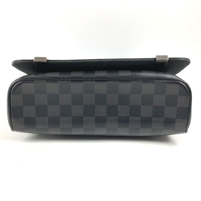 Louis Vuitton Shoulder Bag District PM NM Damier Graphite Canvas Black