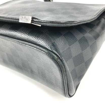 Louis Vuitton Shoulder Bag District PM NM Damier Graphite Canvas Black