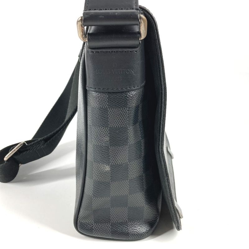 Louis Vuitton Shoulder Bag District PM NM Damier Graphite Canvas Black