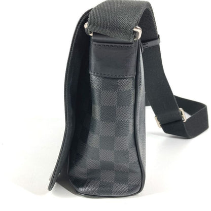 Louis Vuitton Shoulder Bag District PM NM Damier Graphite Canvas Black