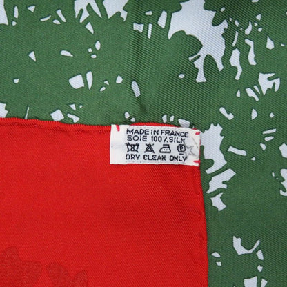 Hermes Carre 90 Marche Flottant du Lac Inle Lake Floating Market Silk Red