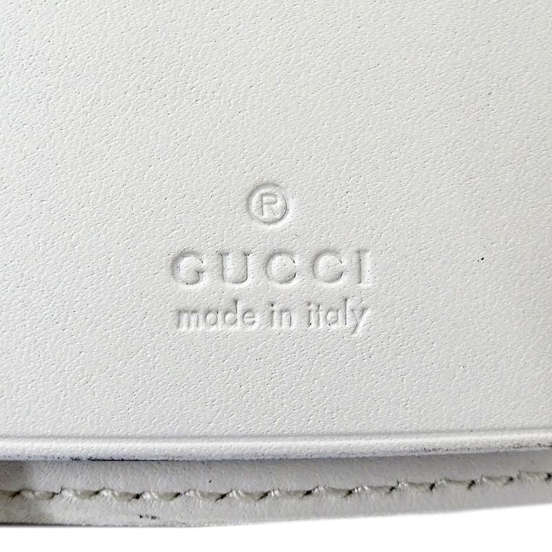 Gucci Key Case 6 Key Case Leather Black Compact Small