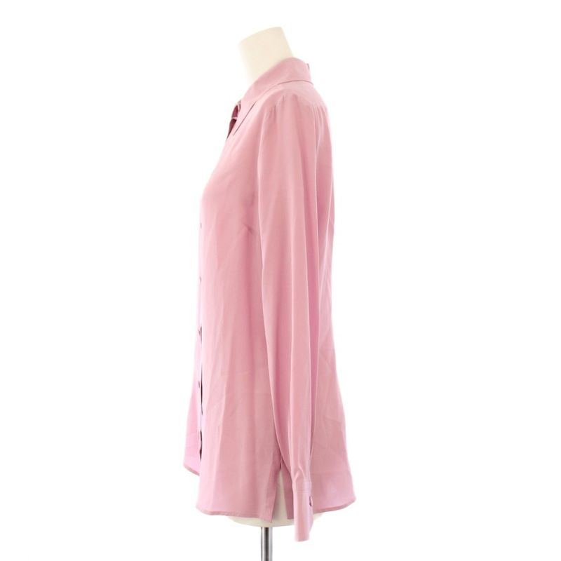 Gucci Cutter Shirt Blouse Long Sleeve Interlocking Embroidery 36 Pink