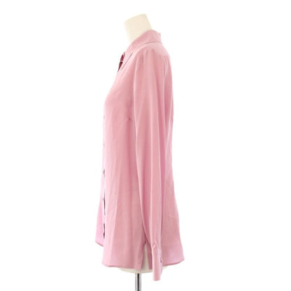 Gucci Cutter Shirt Blouse Long Sleeve Interlocking Embroidery 36 Pink