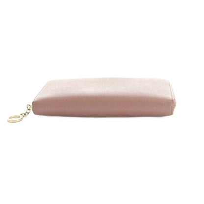 Bvlgari B-zero One Wallet Zip Around Coin Purse Shape Press Pink