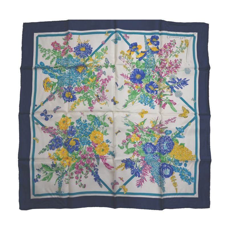 Dior Scarf Silk White