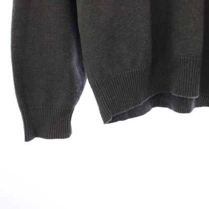 Balenciaga Wardrobe Knit Sweater Long Sleeve Emblem Embroidery Cashmere XS