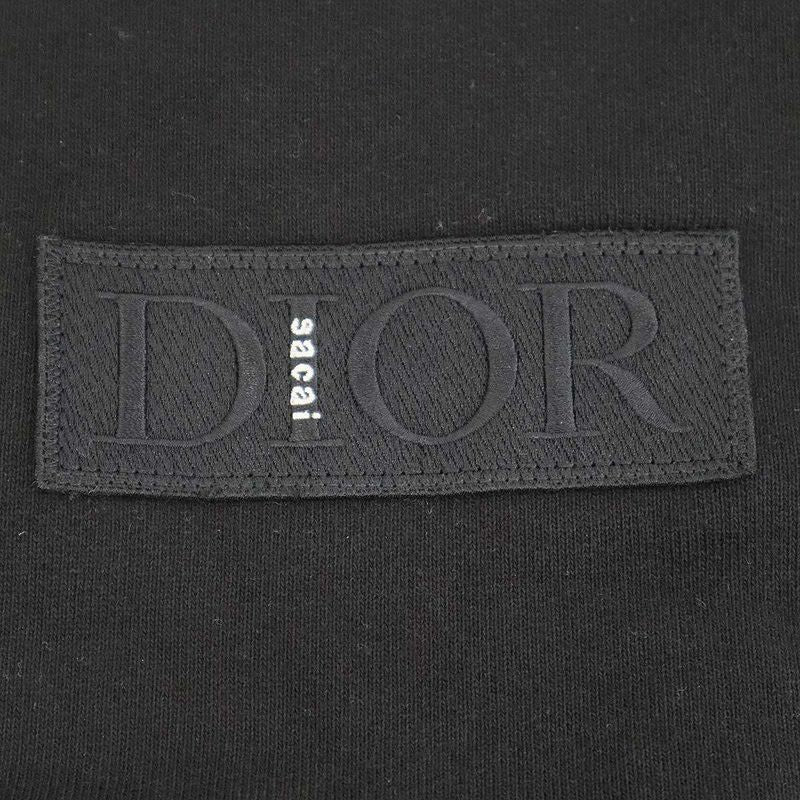 Dior Sacai Crew Neck Sweat Trainer Black L