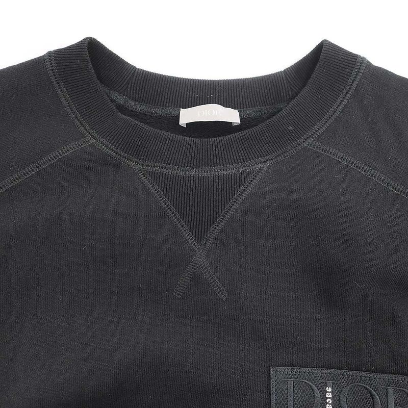 Dior Sacai Crew Neck Sweat Trainer Black L