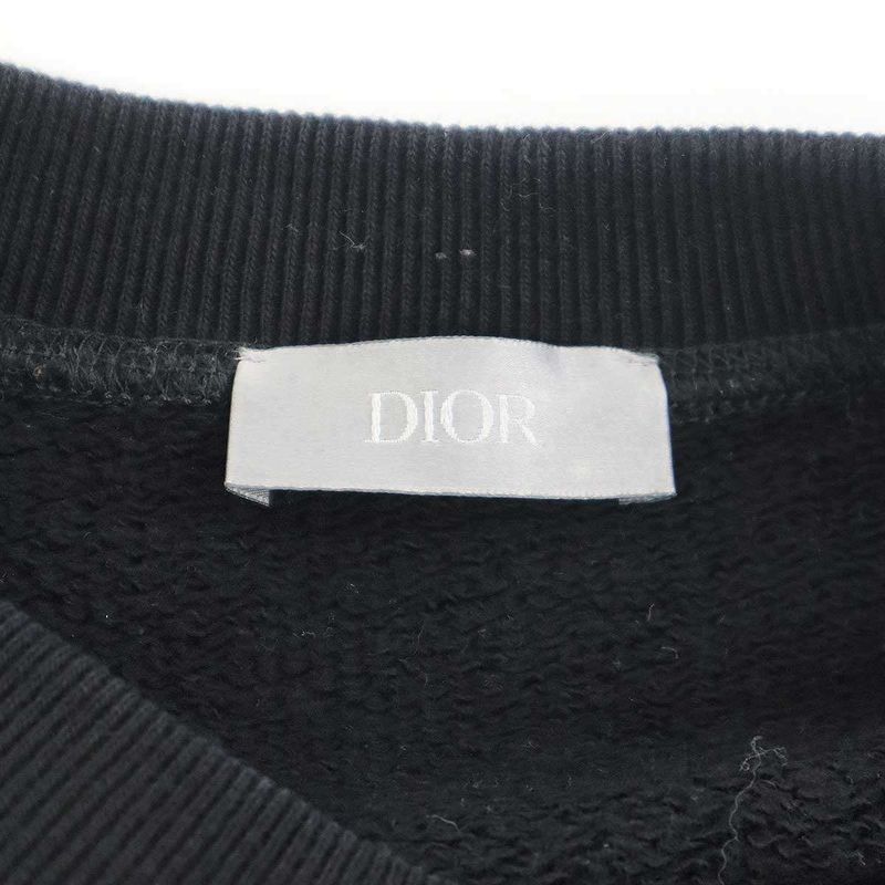 Dior Sacai Crew Neck Sweat Trainer Black L