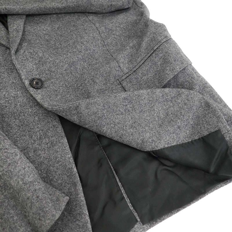 Dior Homme Wool Cashmere Flannel Jacket & Wide Pants Set Gray