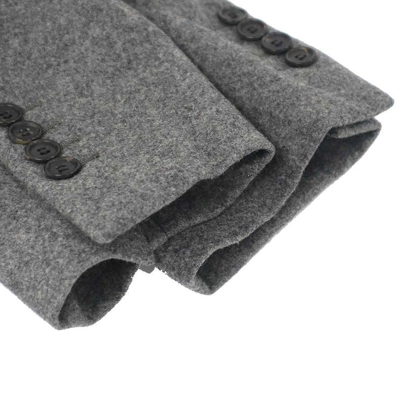 Dior Homme Wool Cashmere Flannel Jacket & Wide Pants Set Gray