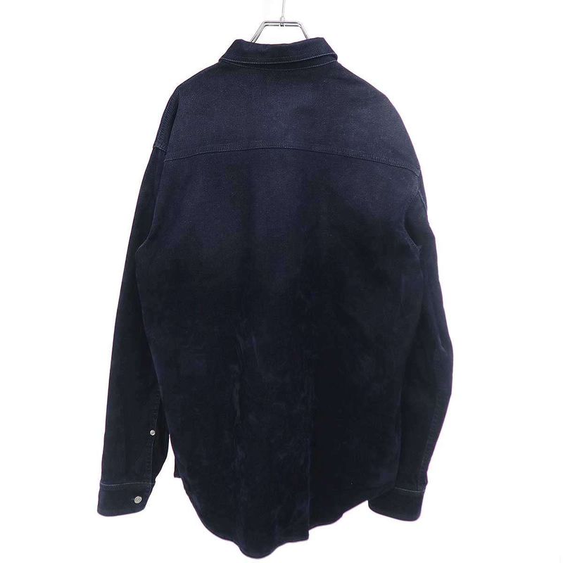 Dior Logo Velvet Denim Shirt