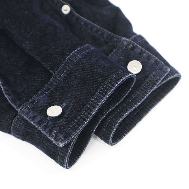 Dior Logo Velvet Denim Shirt