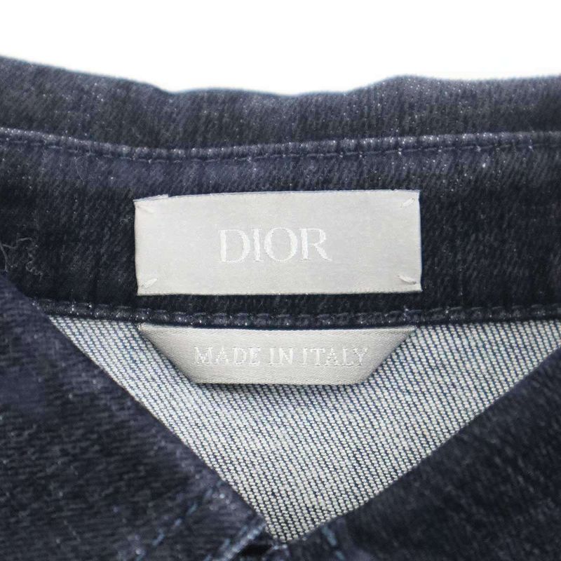 Dior Logo Velvet Denim Shirt
